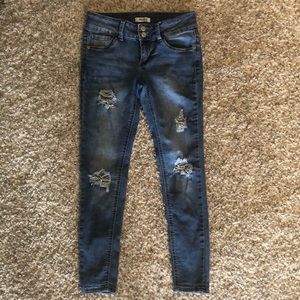 Girls Mudd Distressed Midrise Jean Legging Size 12